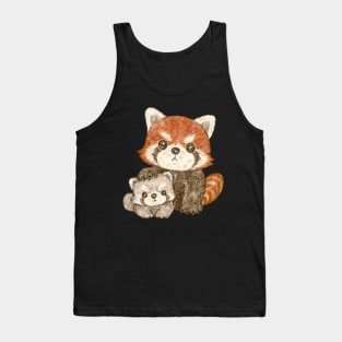 Red panda family Tank Top